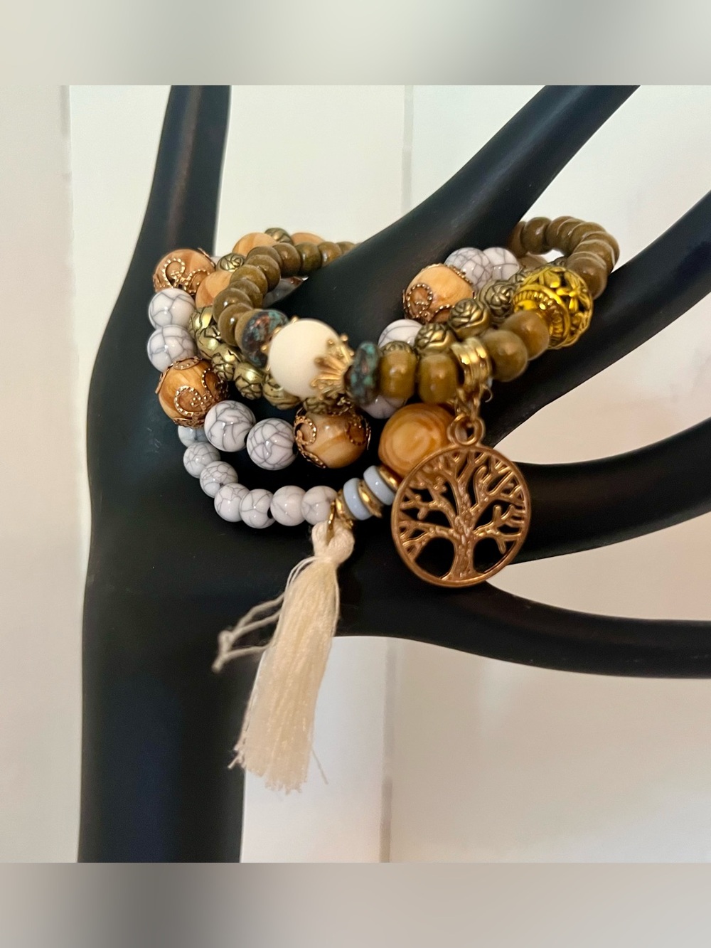 New - Multilayer Beaded Fringe Bracelet